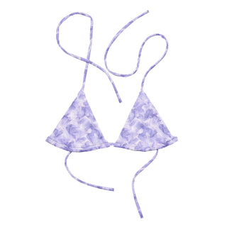 Lavender Bloom All-over string bikini top