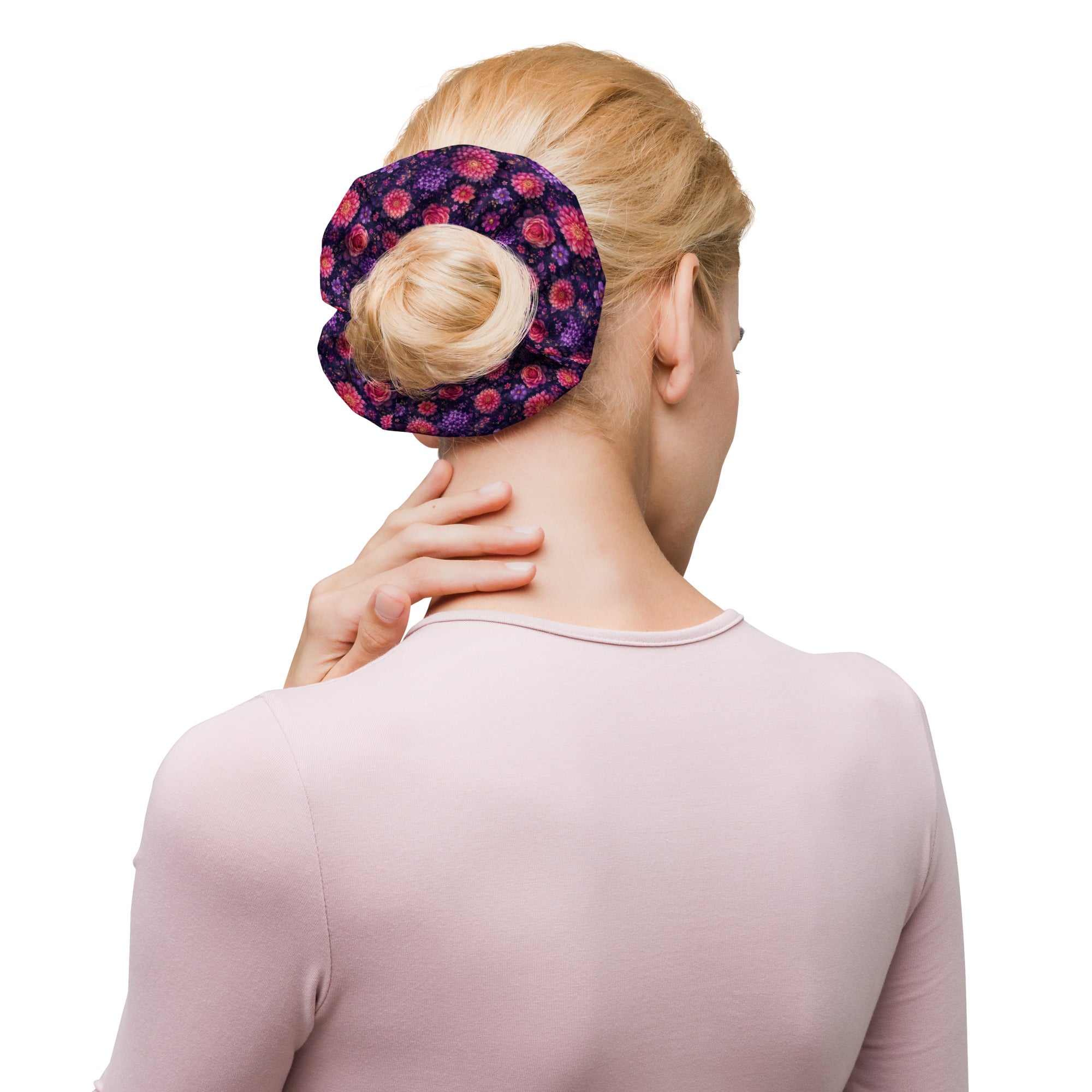 Velvet Bloomveil 🖤 Scrunchie