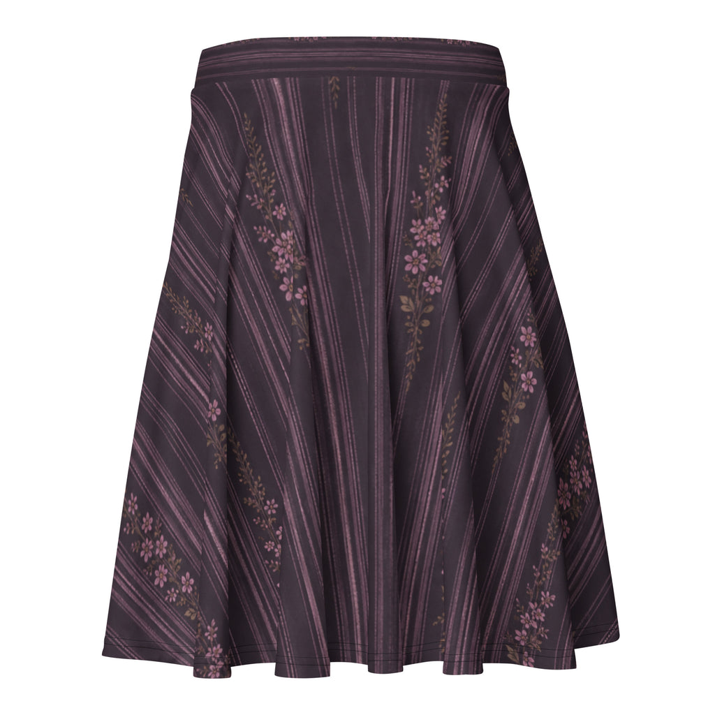 Lilac Midnight Bloom Skater Skirt