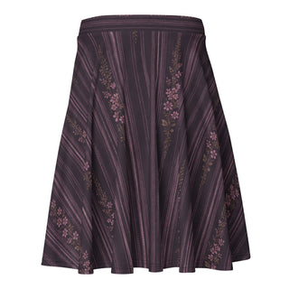 Lilac Midnight Bloom Skater Skirt
