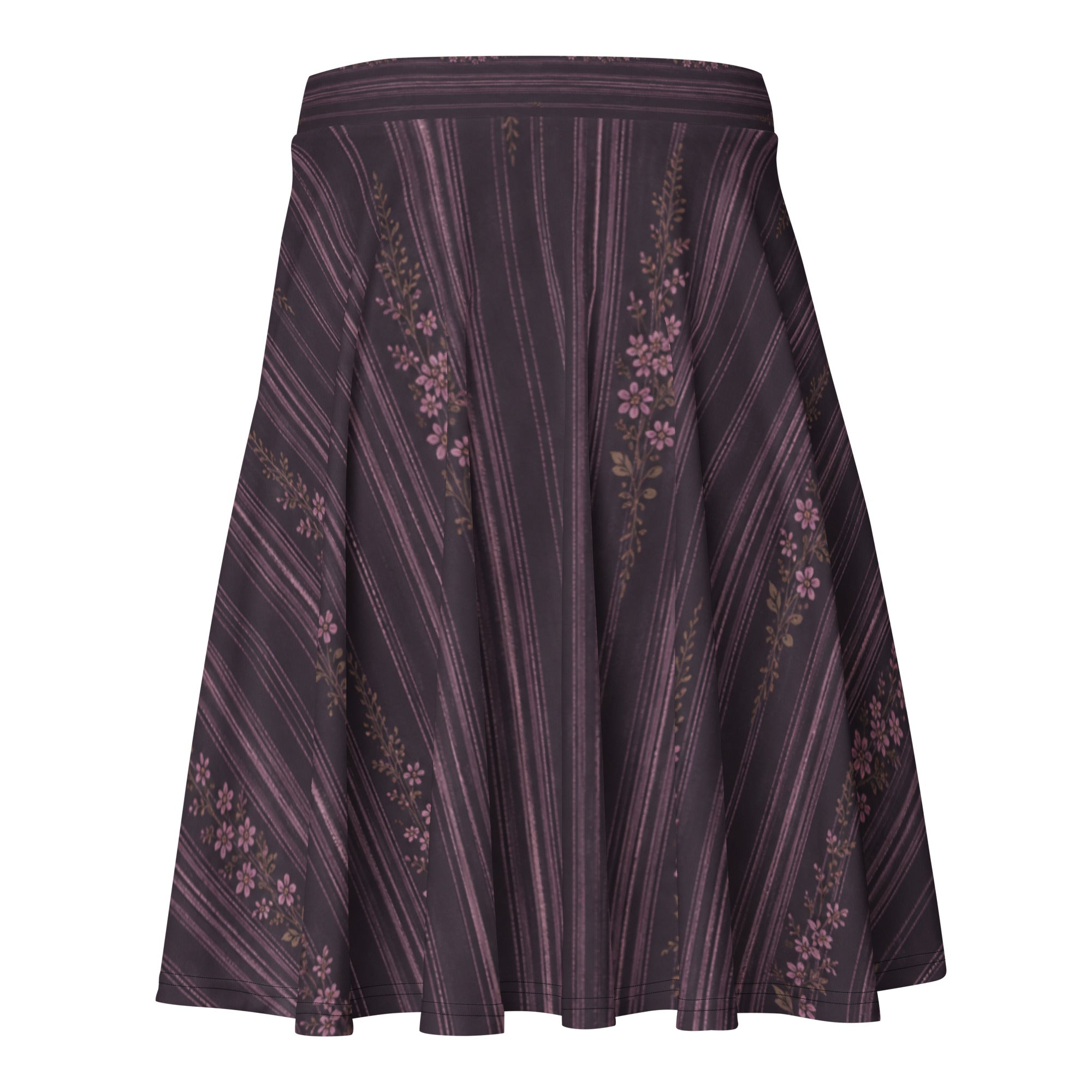 Lilac Midnight Bloom Skater Skirt