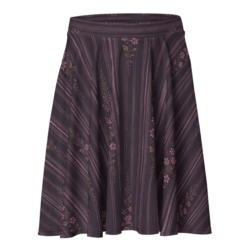 Lilac Midnight Bloom Skater Skirt 3XL