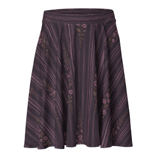 Lilac Midnight Bloom Skater Skirt 3XL