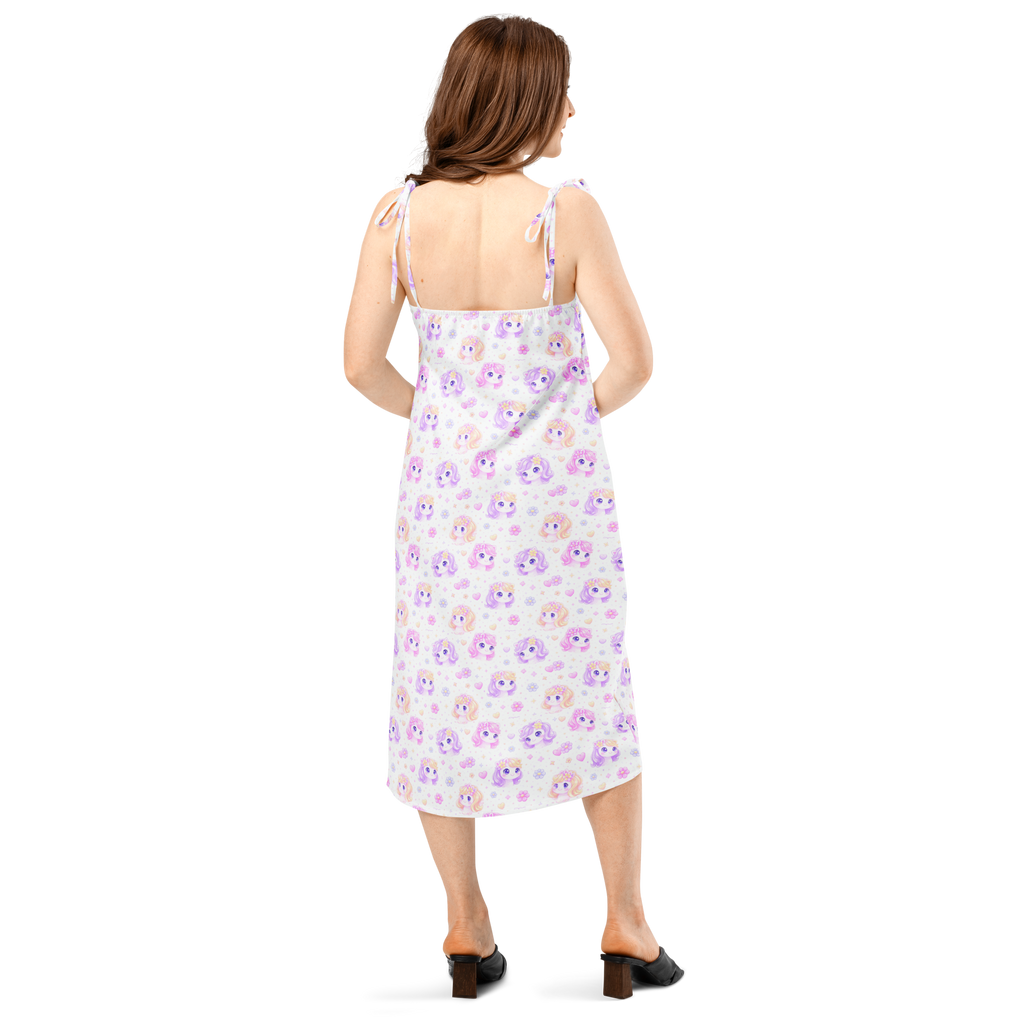 Petal Pony Dreams 🌸🐴 Tie-strap midi dress