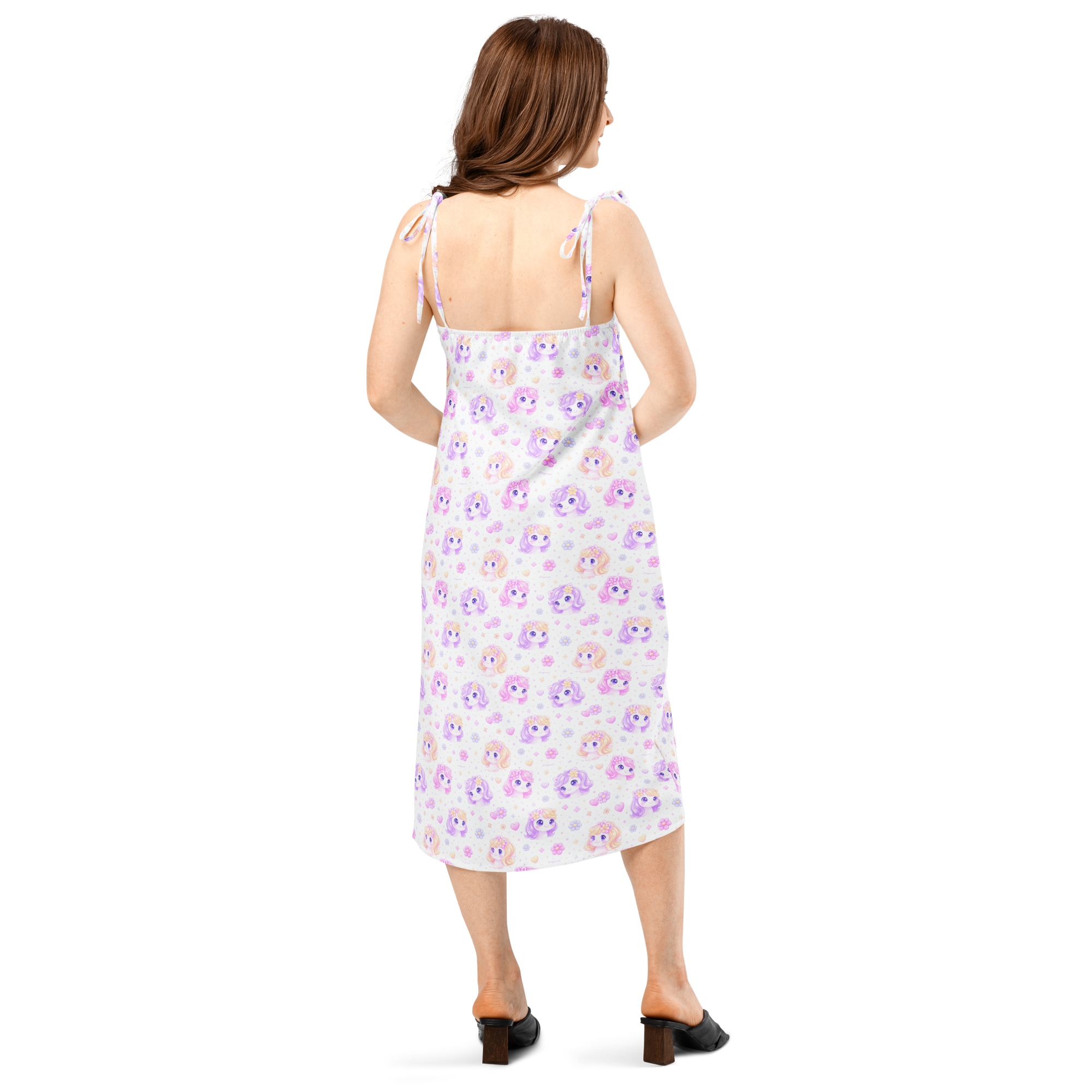 Petal Pony Dreams 🌸🐴 Tie-strap midi dress