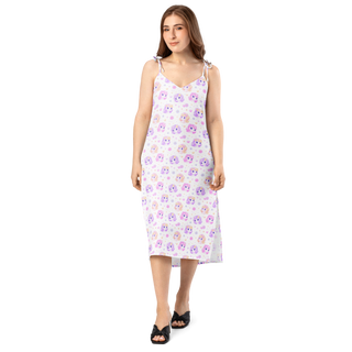 Petal Pony Dreams Tie-strap midi dress