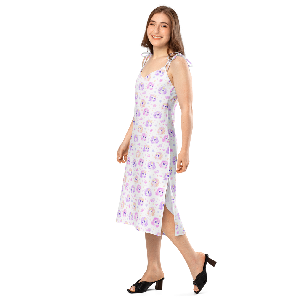Petal Pony Dreams 🌸🐴 Tie-strap midi dress