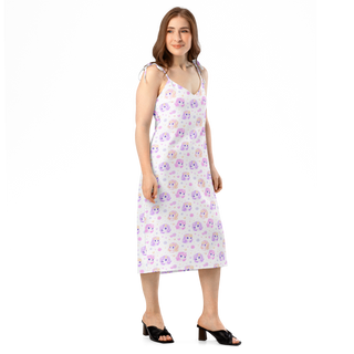 Petal Pony Dreams Tie-strap midi dress