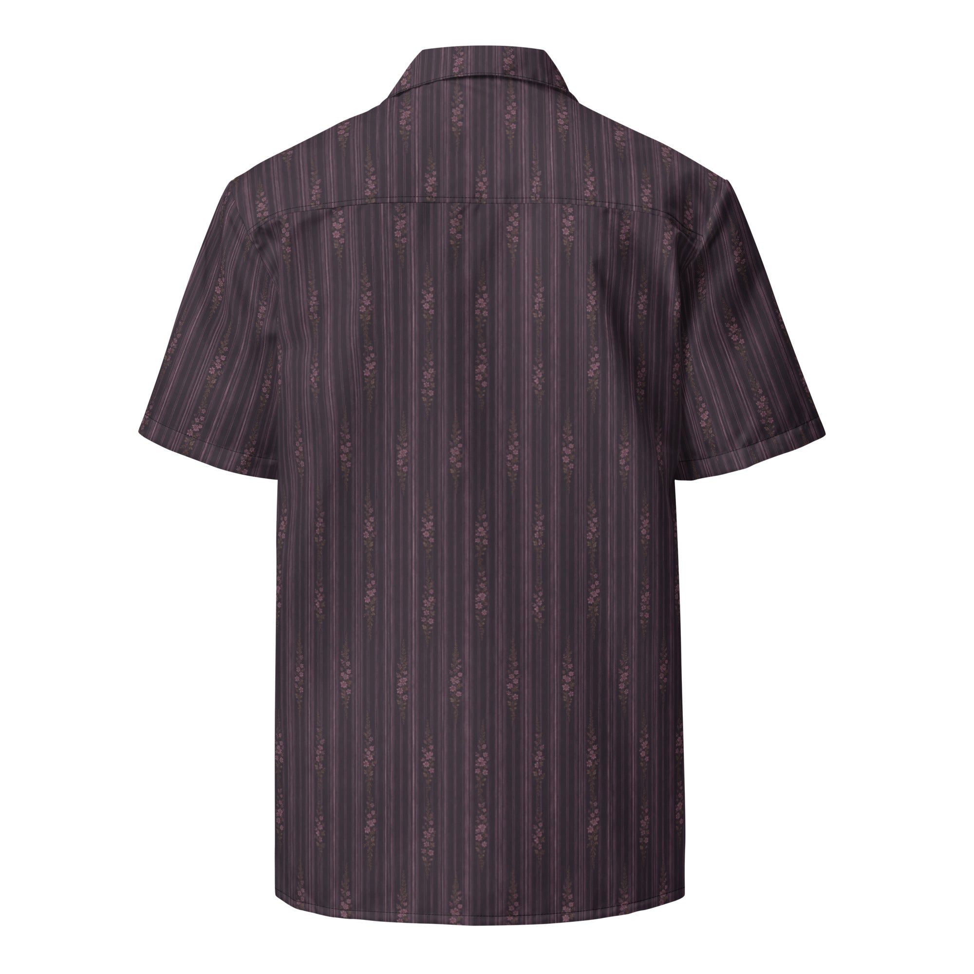 Lilac Midnight Bloom button shirt