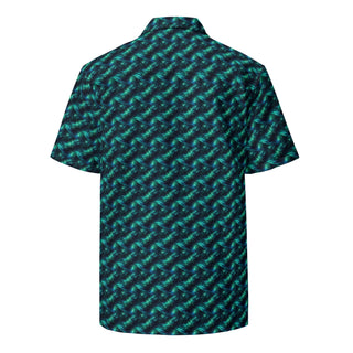 Mint Pixel Wave button shirt