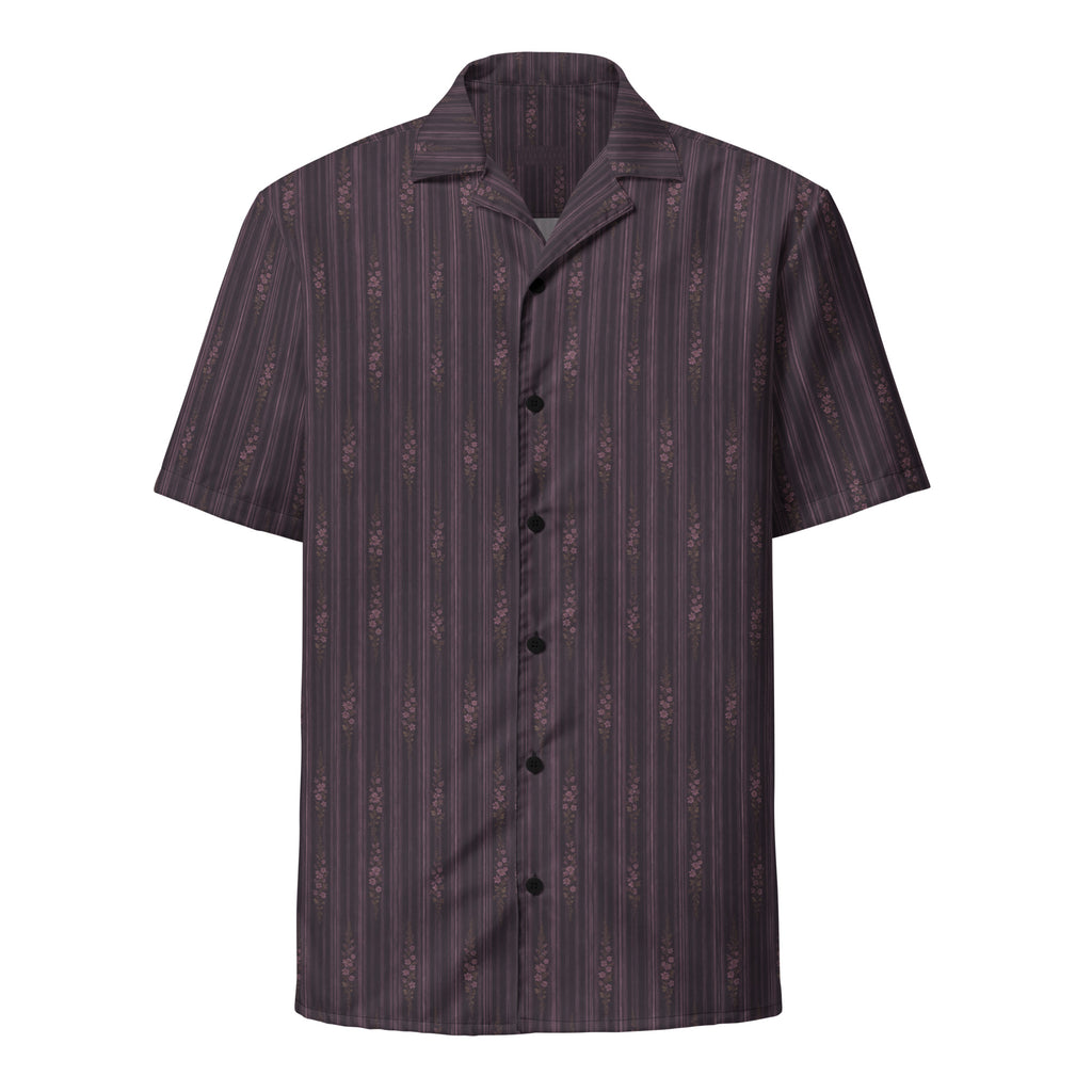 Lilac Midnight Bloom button shirt 6XL