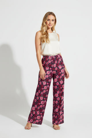 Crimson Garden Cotton Wide legged pants