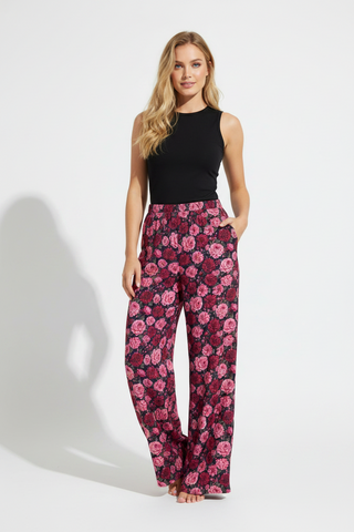Crimson Garden Cotton Wide legged pants