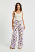 Patterned pants on a white background