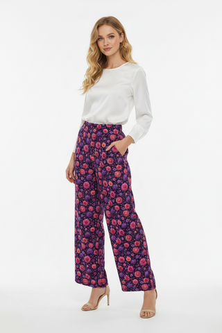 Velvet Bloomveil 🖤 wide-leg pants