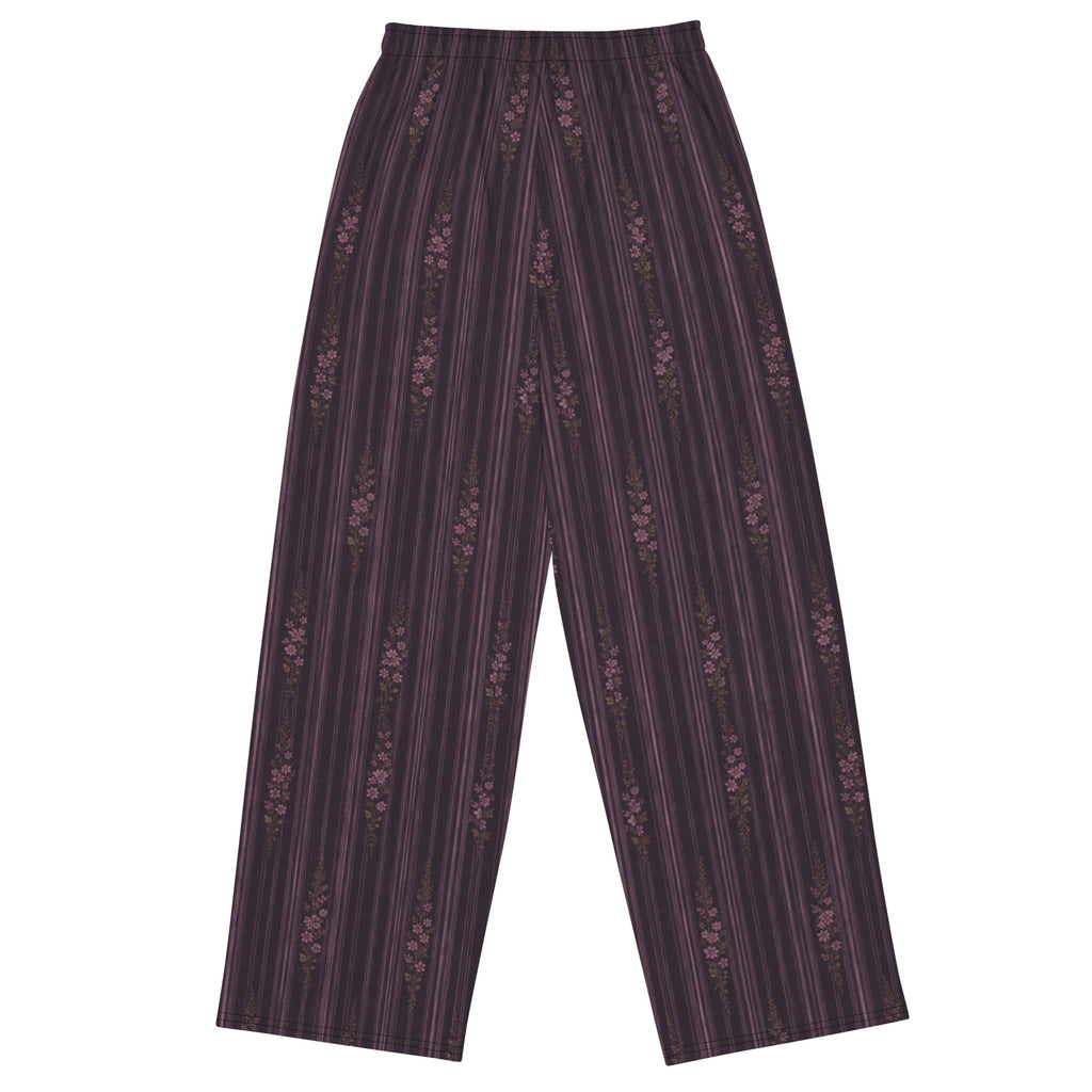 Lilac Midnight Bloom Wide-leg pants