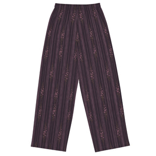 Lilac Midnight Bloom Wide-leg pants