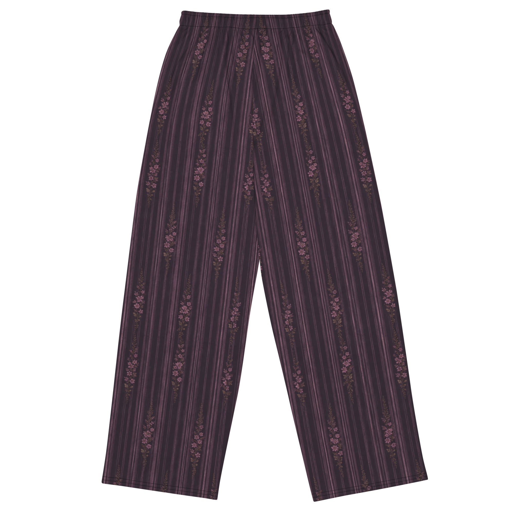 Lilac Midnight Bloom Wide-leg pants