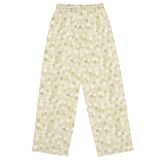 Honeycomb All-over print unisex wide-leg pants
