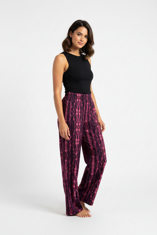 Rose Frequency wide-leg pants