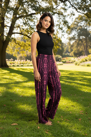 Rose Frequency wide-leg pants