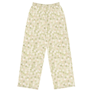 Honeycomb All-over print unisex wide-leg pants