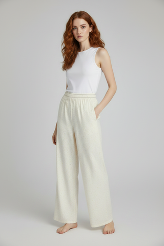 Vanilla Sprinkle wide-leg pants