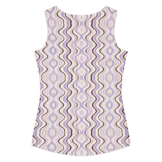 Women's cotton tank top Lavender and Mocha