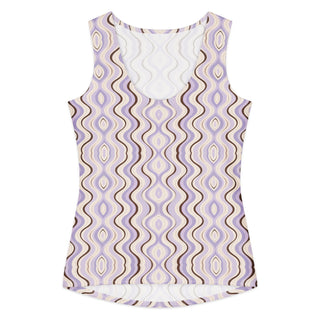 Women's cotton tank top Lavender and Mocha XL