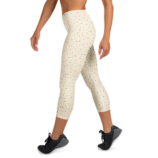 Cookies and cream Yoga Capri Leggings