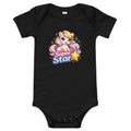 Super Star Pony Baby short sleeve one piece Black