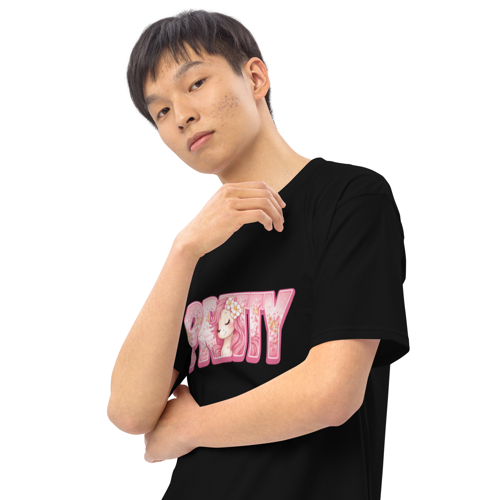 One very Pretty Pony Men’s premium heavyweight tee