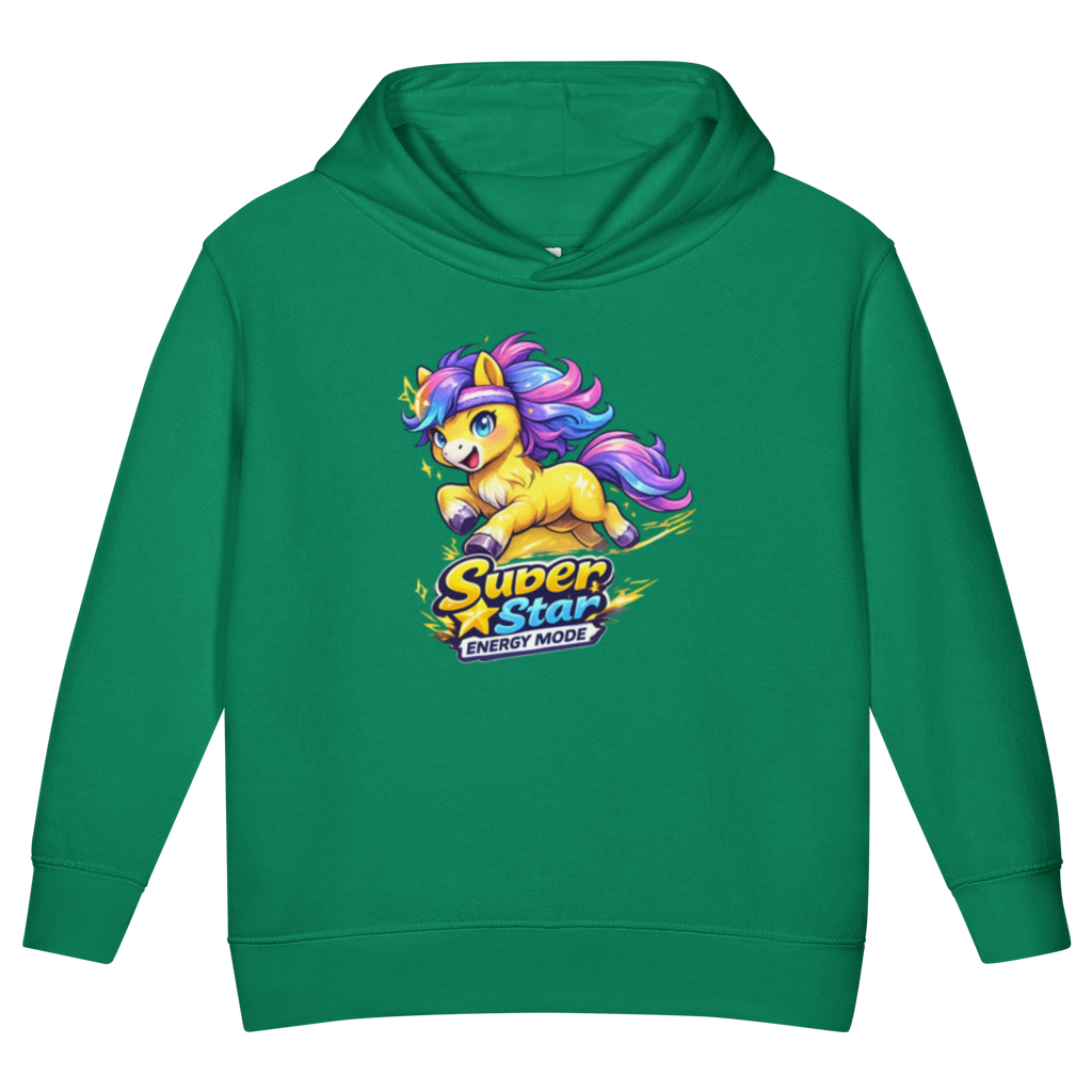 Energy Pony Green Toddler fleece pullover hoodie 5-6T