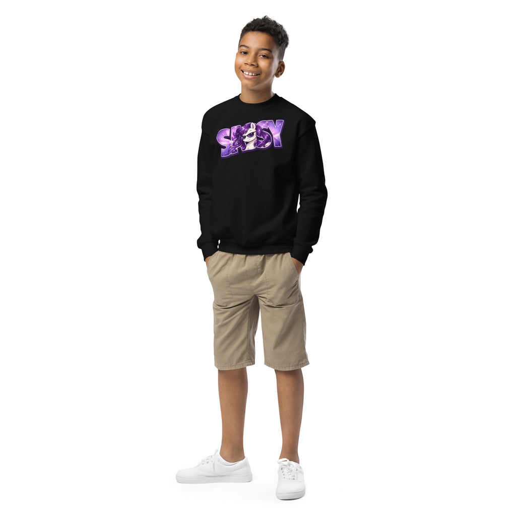 Sassy Pony 😎🐴Youth crewneck sweatshirt