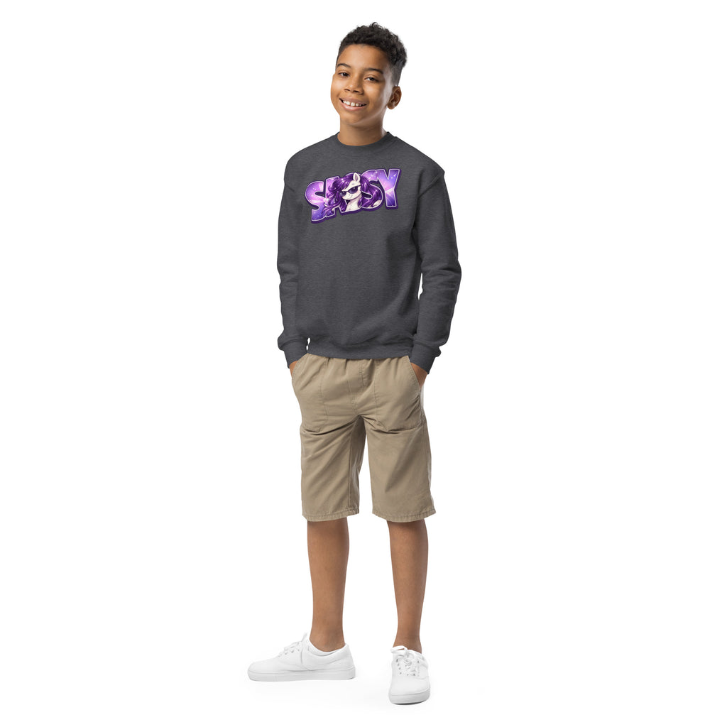 Sassy Pony 😎🐴Youth crewneck sweatshirt
