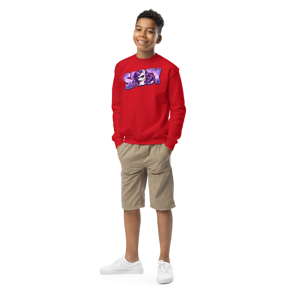 Sassy Pony 😎🐴Youth crewneck sweatshirt