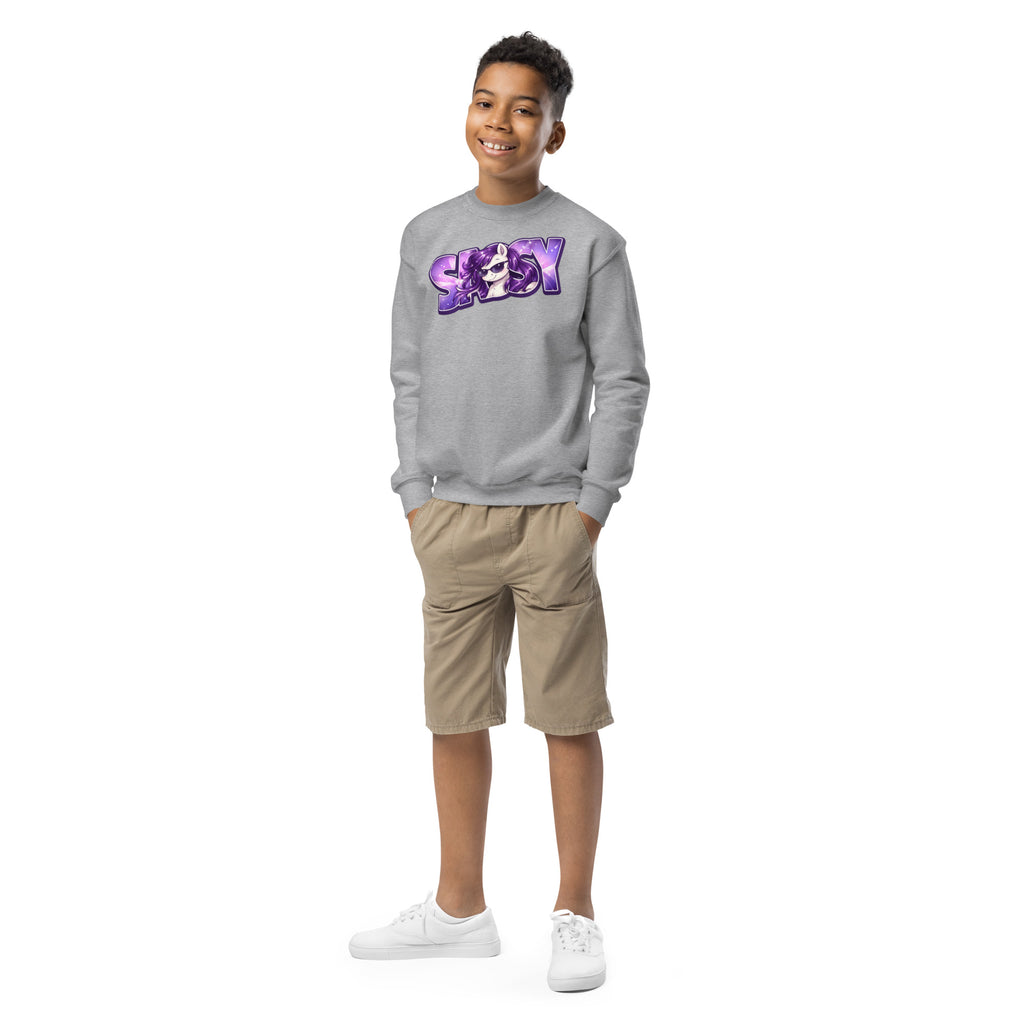 Sassy Pony 😎🐴Youth crewneck sweatshirt
