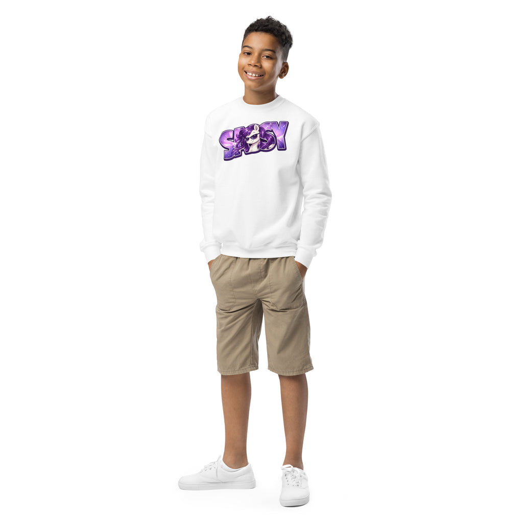 Sassy Pony 😎🐴Youth crewneck sweatshirt