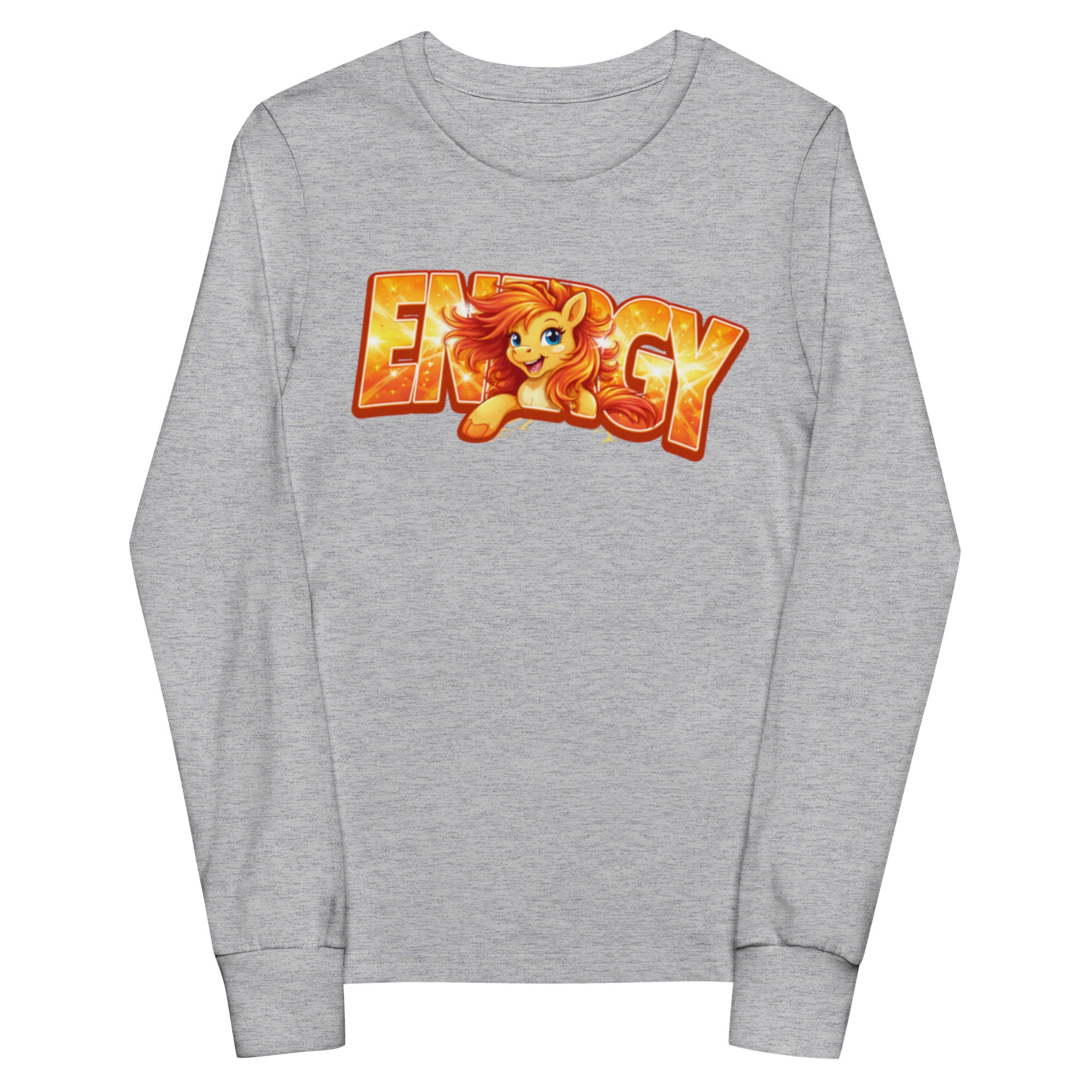 Energy Pony 🐴 ⚡Youth long sleeve tee Athletic Heather
