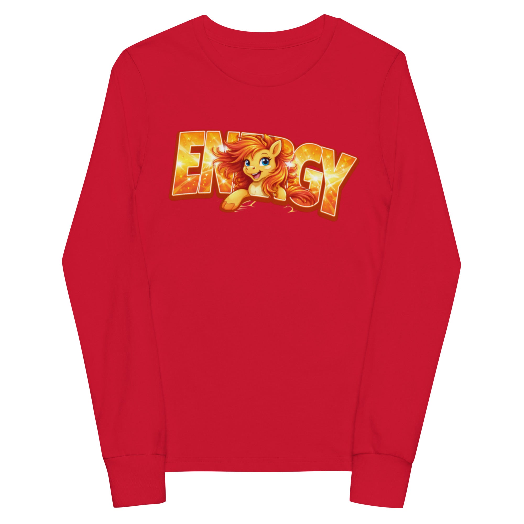 Energy Pony 🐴 ⚡Youth long sleeve tee Red