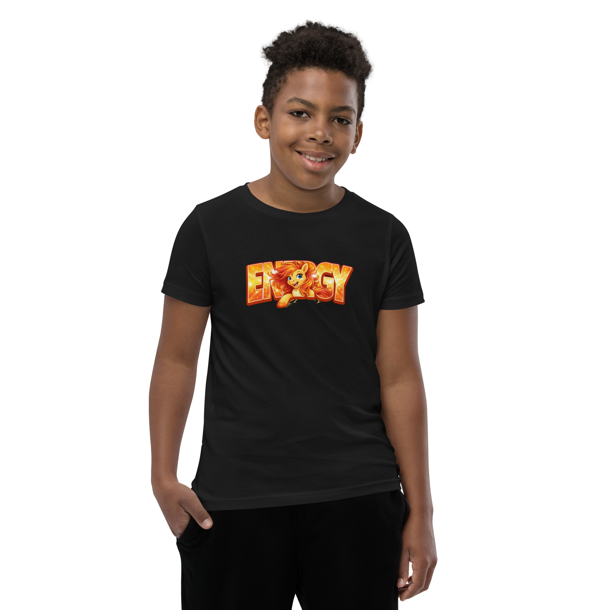 Energy Pony kids T-shirt 🐎⚡ Black M